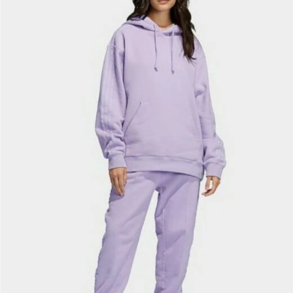 Adidas Ivy Park Beyoncé Lavender Unisex French Terry Hoodie & Sweatpants Set 3XS
